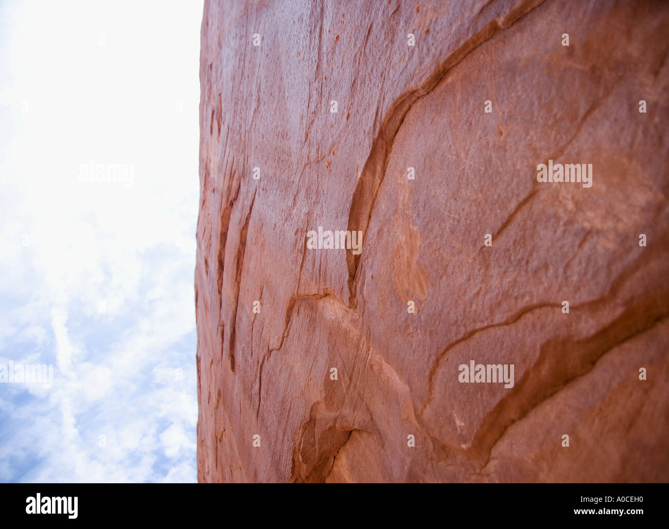 Roten Felsen im Arches-Nationalpark Moab Utah USA Stockfoto
