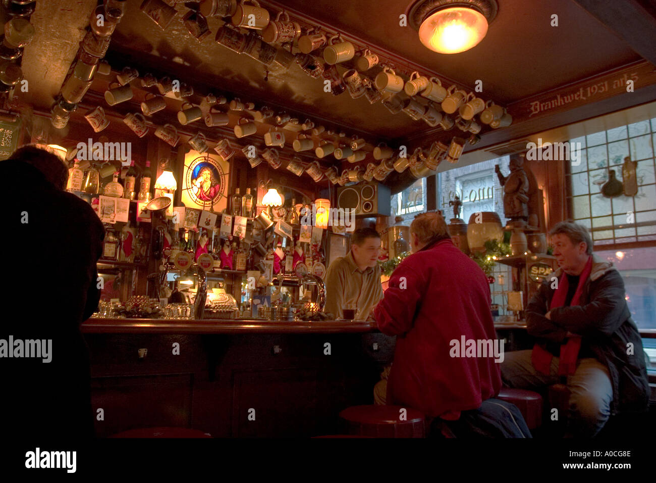 Cafe Chris Amsterdams älteste bar Stockfoto