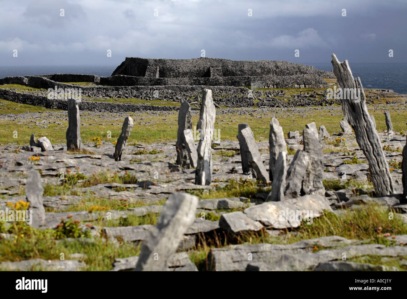 Dun Aengus, Inis Mor, Irland Stockfoto Dun Aengus, Inis Mor, Irland Stockfoto
