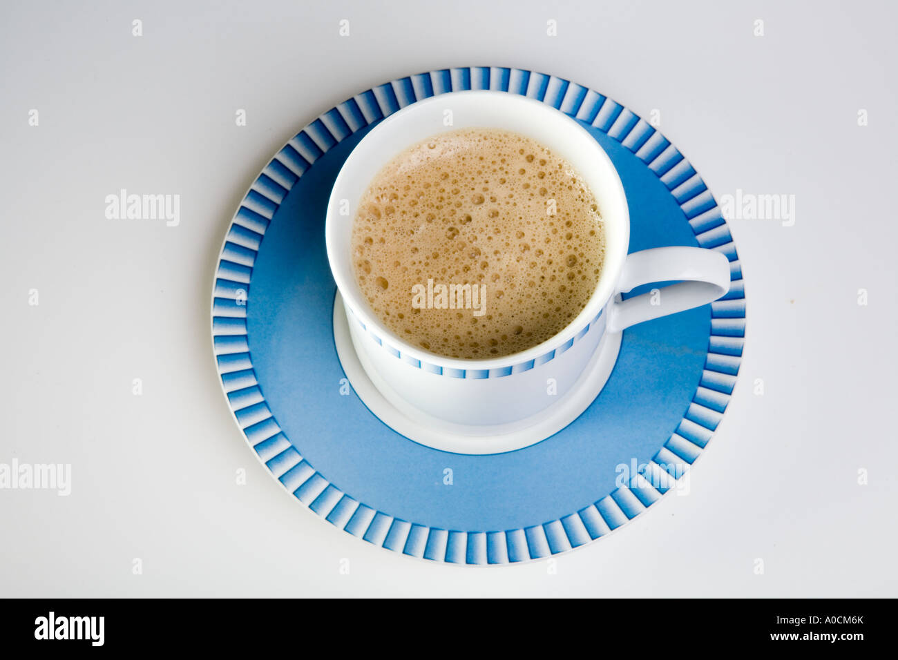 Schaumigen Tasse heißen Kaffee cappuccino Stockfoto