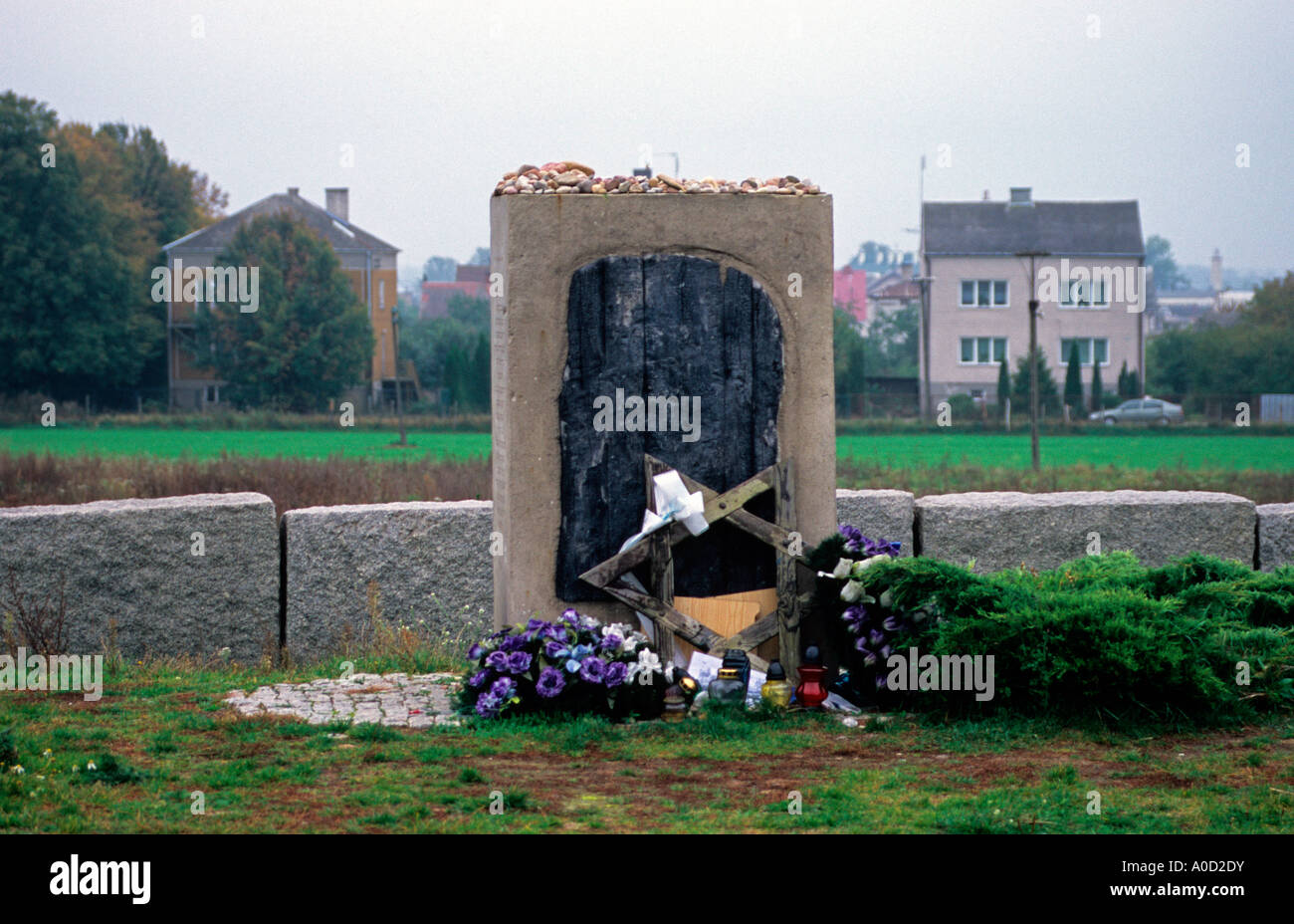 Jedwabne Holocoust Memorial und Gehäuse Stockfoto