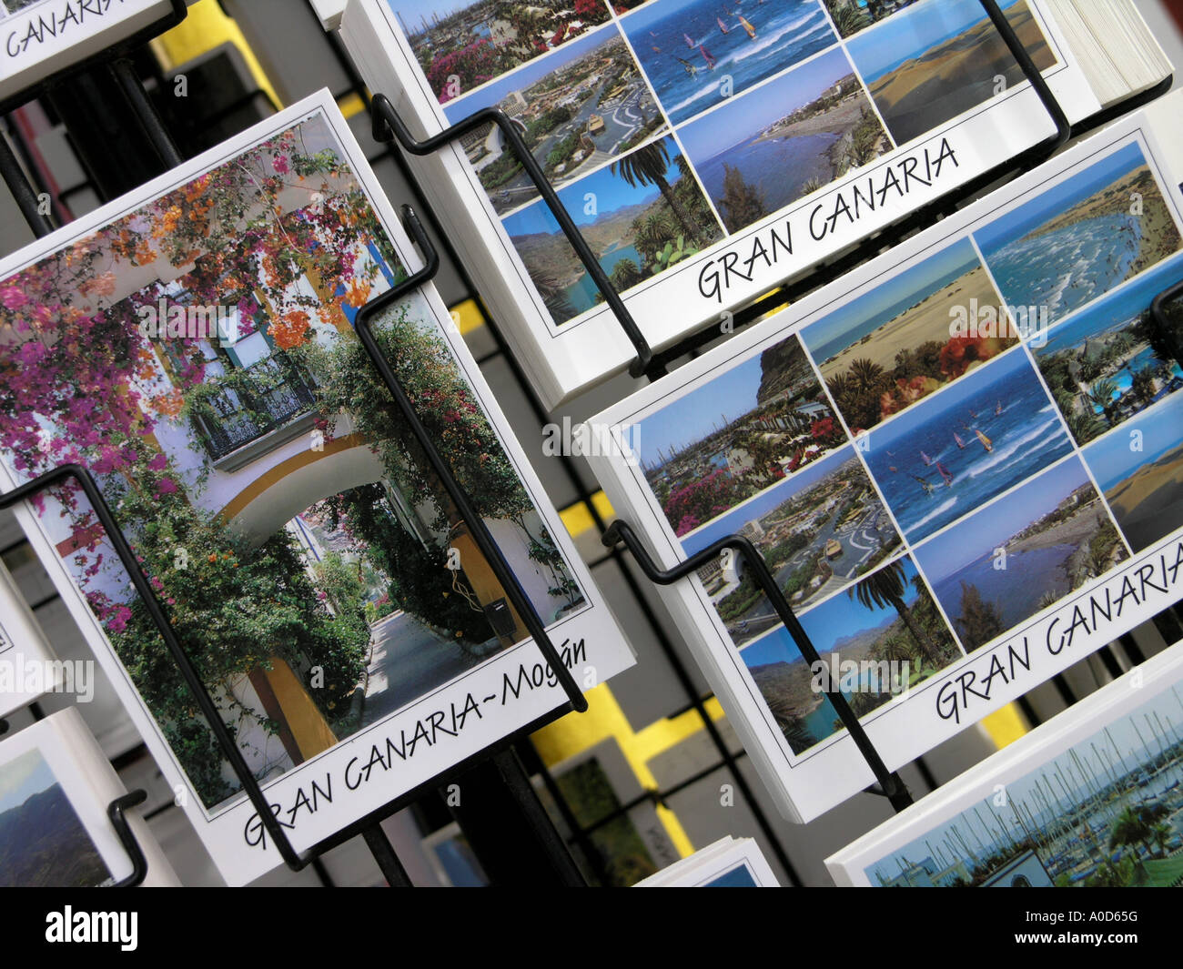 Postkarten auf Gran Canaria Stockfoto