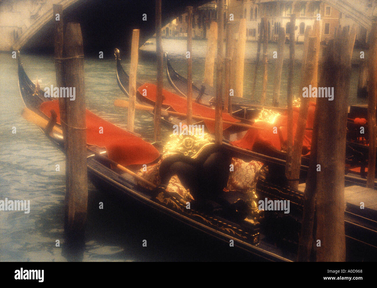 Italien, Venedig, Canale Grande, Gondel Stockfoto