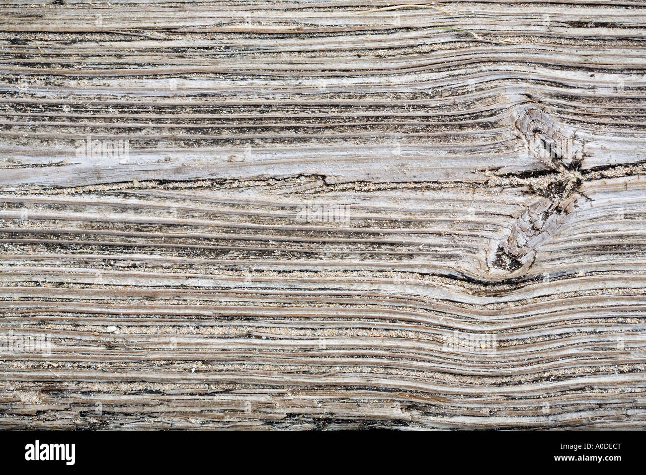 Hintergrundtextur verwitterte Holz Beplankung Stockfoto