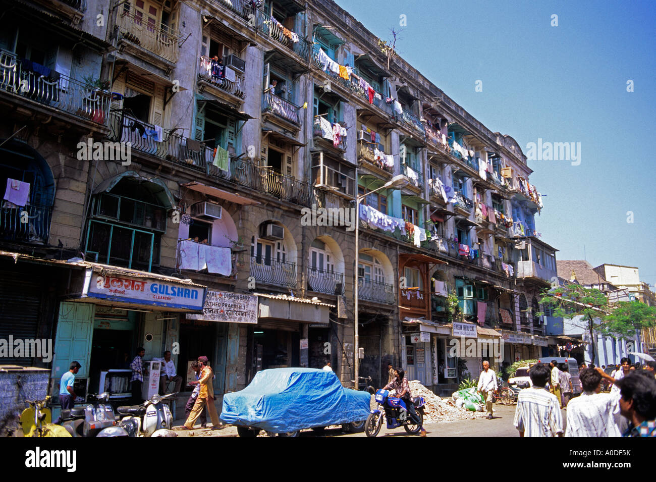 Überfüllten Wohnungen in Mumbai Bombay Indien Stockfoto