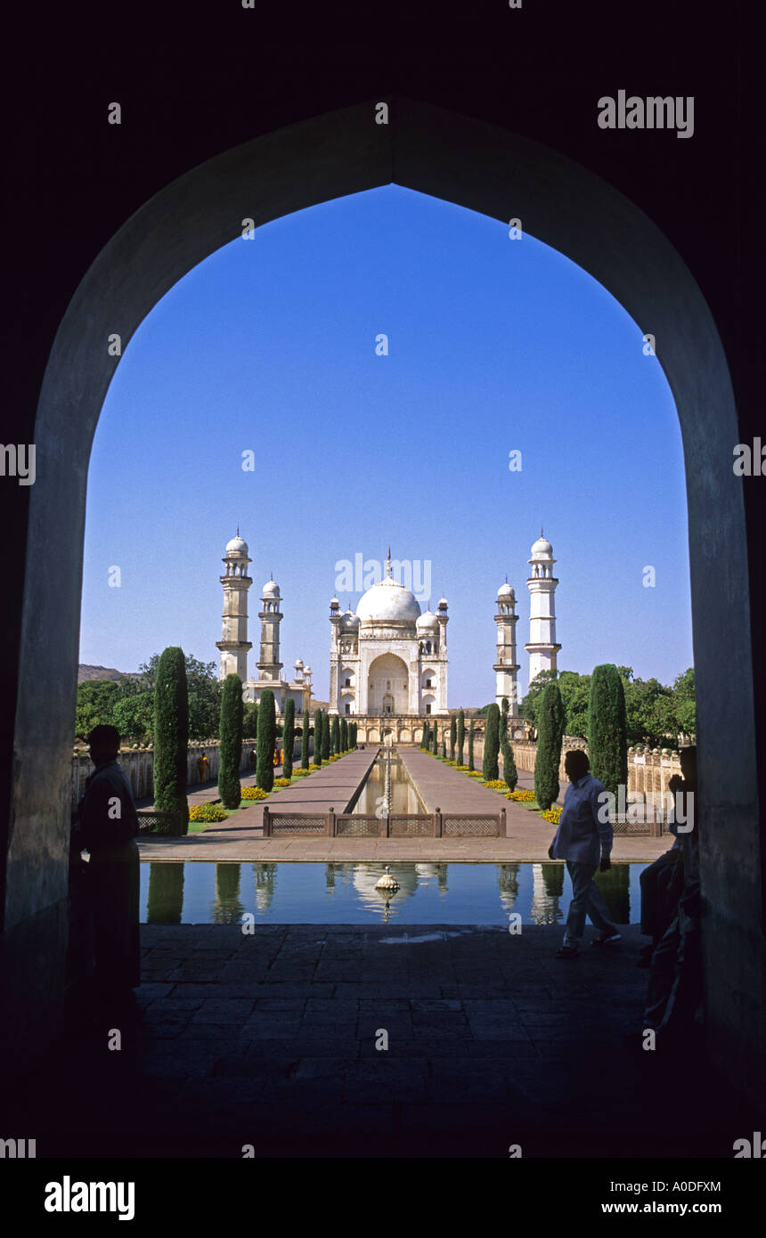 Bibi Ka Magbara Indien s Mini Taj Mahal in Aurangabad im Südwesten Indiens Stockfoto