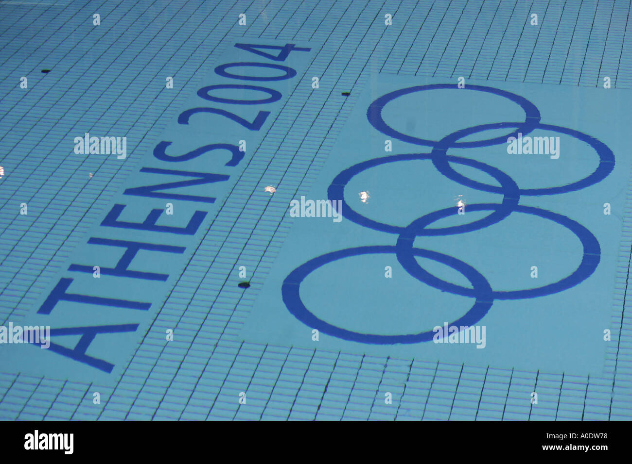 Tauchen Olympiabecken verwendet bei den Olympischen Spielen 2004 in Athen Stockfoto