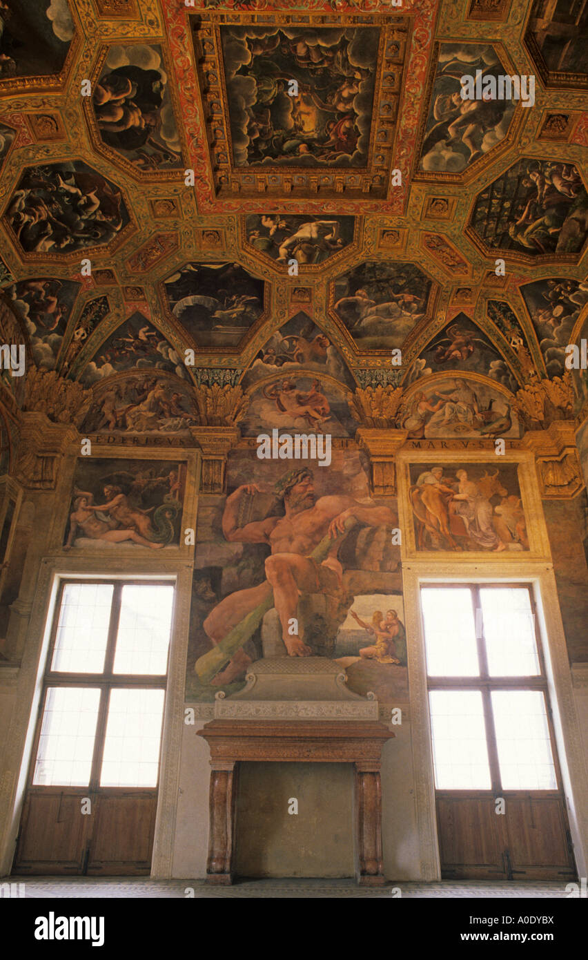 Kamera di Psiche Palazzo Te Mantua Mantua Italien Stockfoto