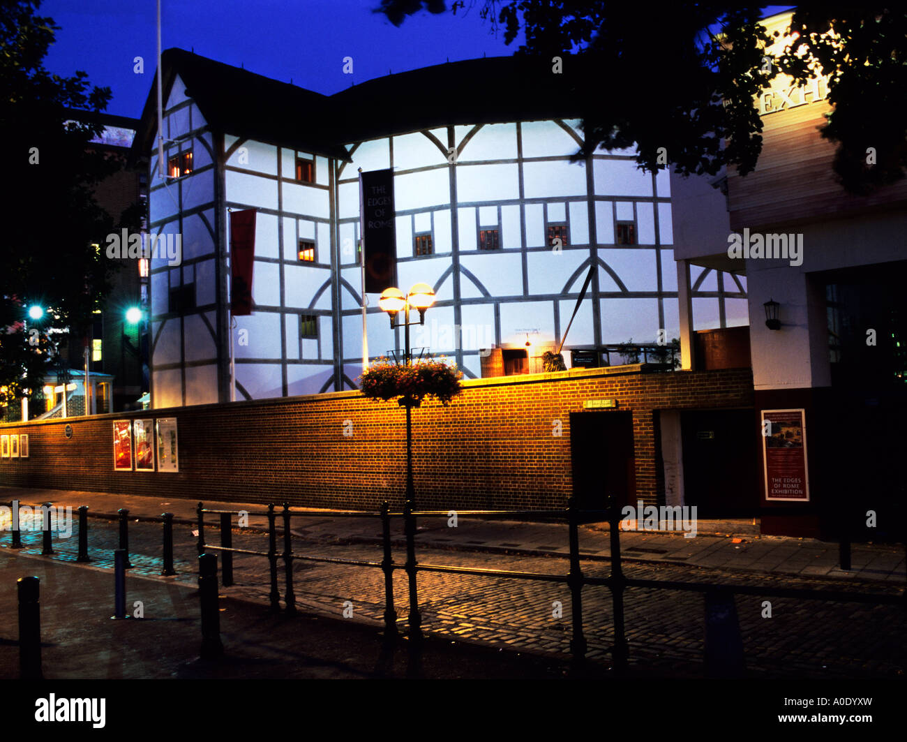 Londoner Globe Theatre South Bank Stockfoto