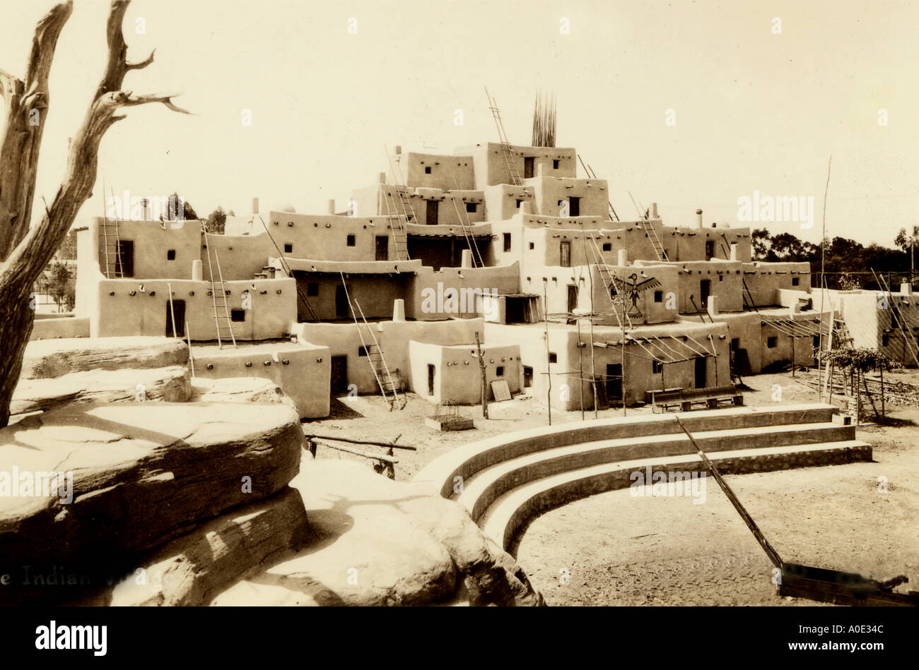 Das Indian Village Stockfoto
