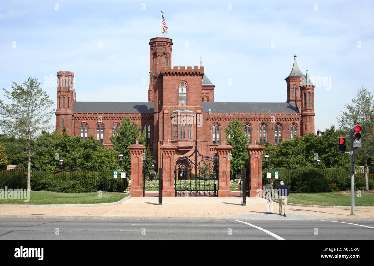 Smithsonian Institution Schloss Washington DC Oktober 2006 Stockfoto