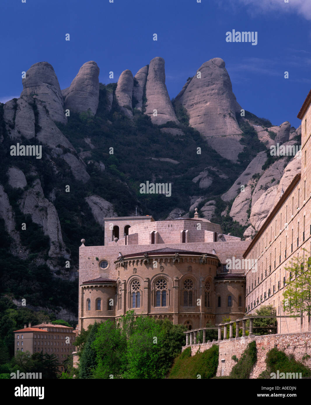Montserrat-Kloster-Katalonien-Spanien Stockfoto