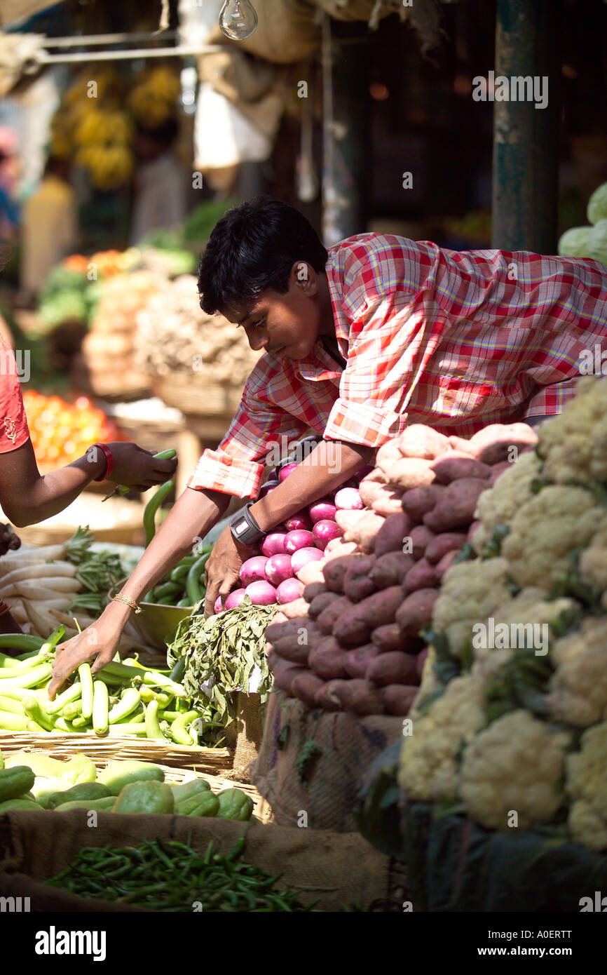 Devaraja Obst und Gemüse, Mysore, Indien. Stockfoto