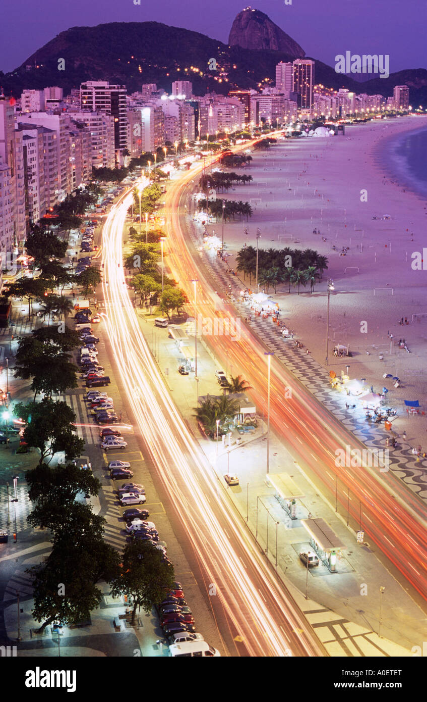 Copacabana Strand Rio de Janeiro Brasilien Stockfoto