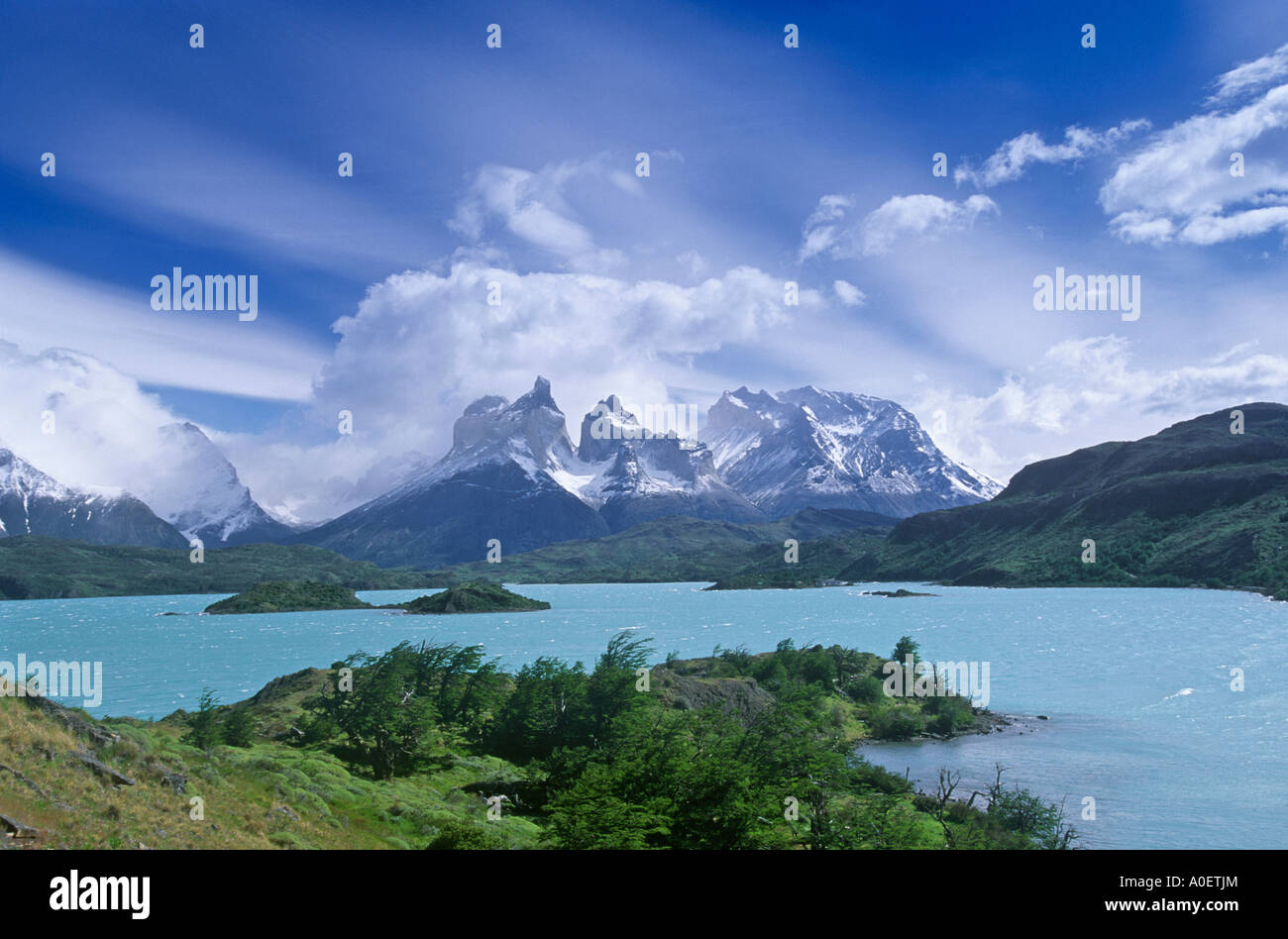 Torres del Paine Patagonien Chile Stockfoto