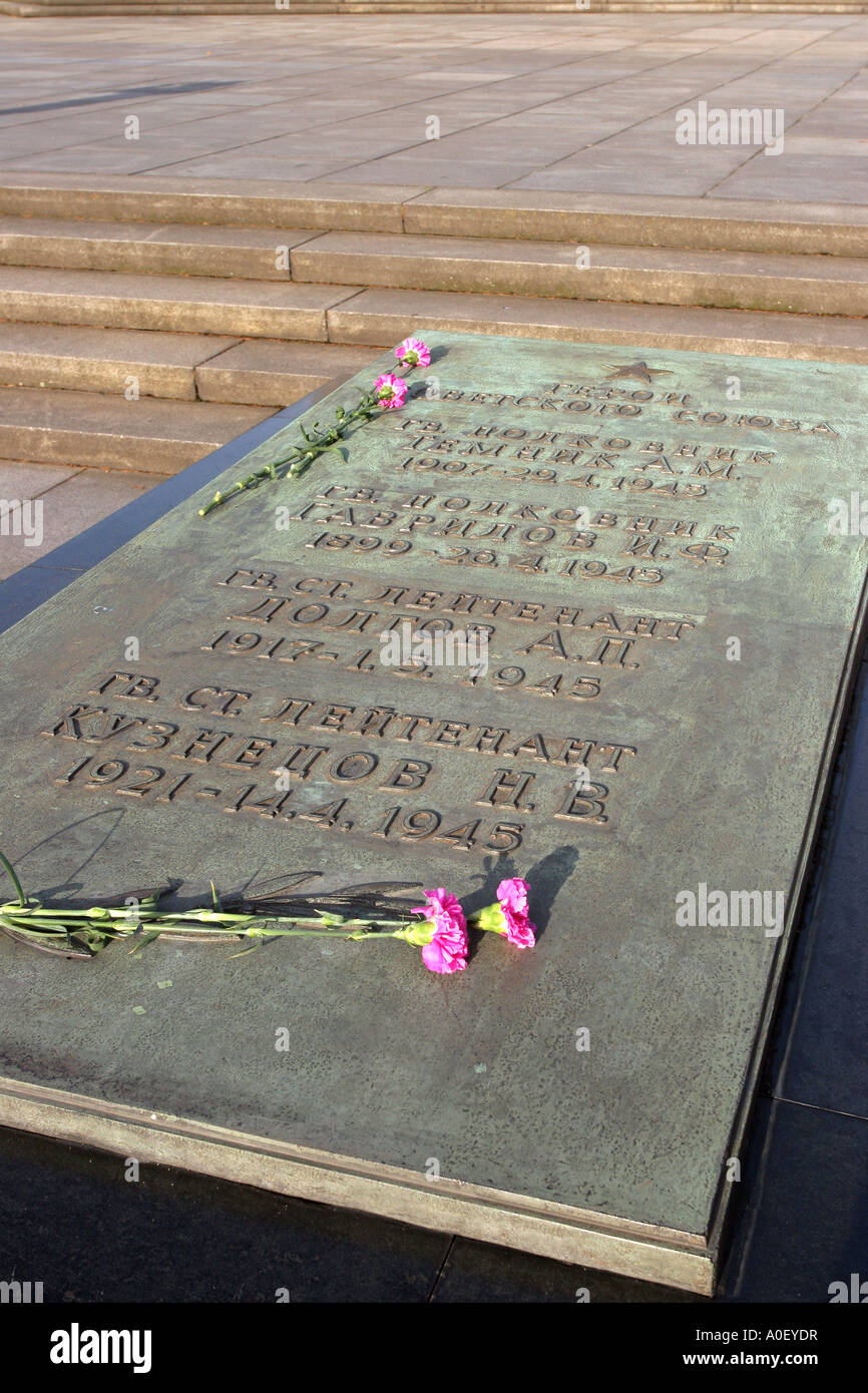 Sowjetischer Krieg-Denkmal, Tiergarten, Berlin Stockfoto