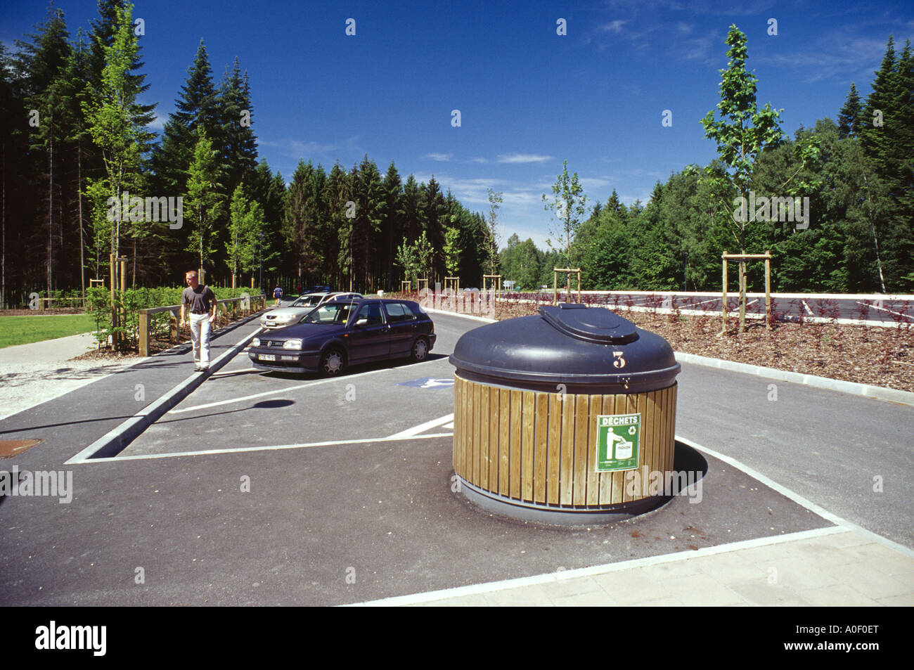 Autobahn Rastplatz, Frankreich Stockfotografie - Alamy