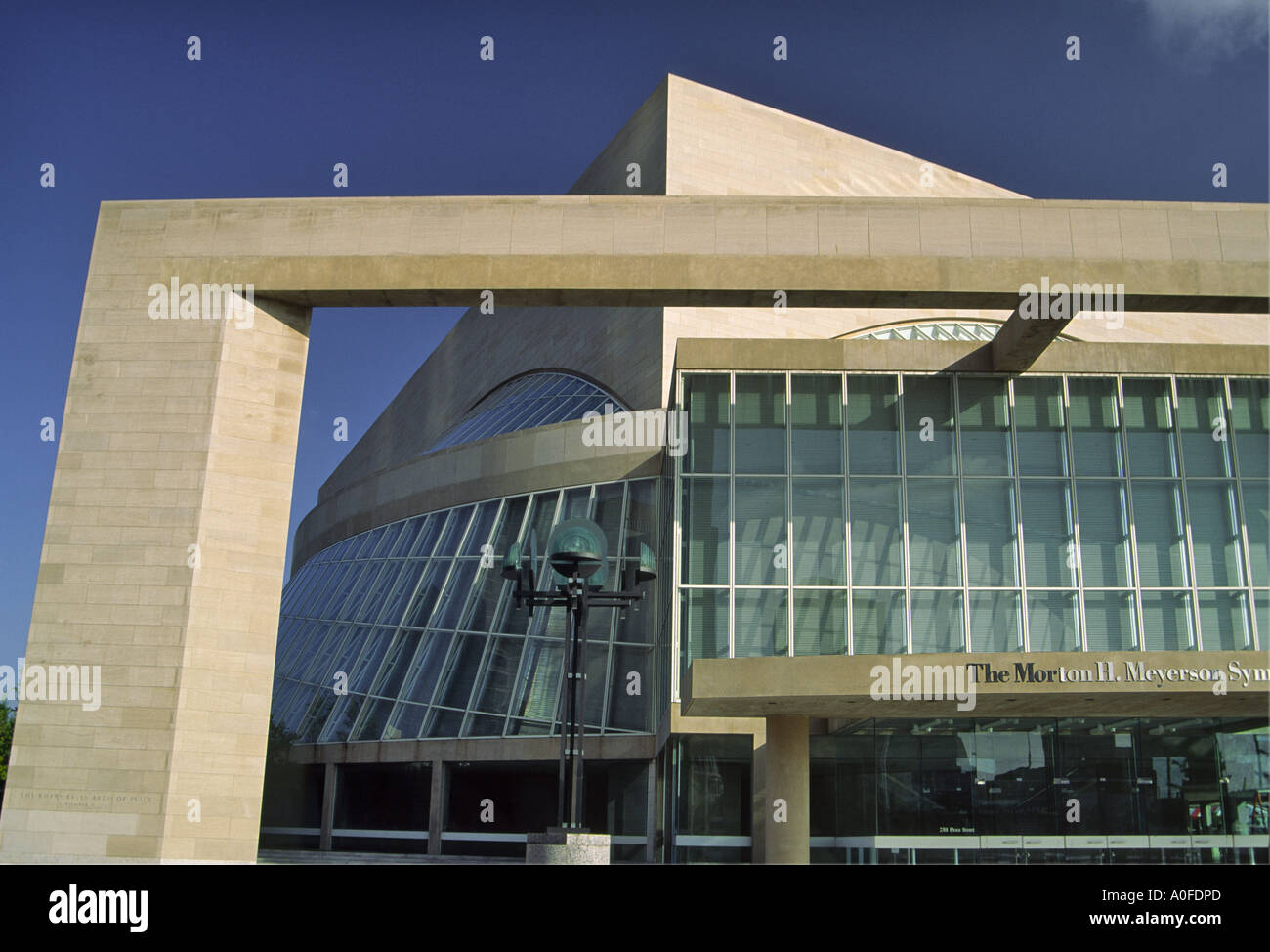 Dallas Morton H Meyerson Symphony Center, entworfen von I. M. Pei, Kunstquartier, Dallas, Texas, USA Stockfoto