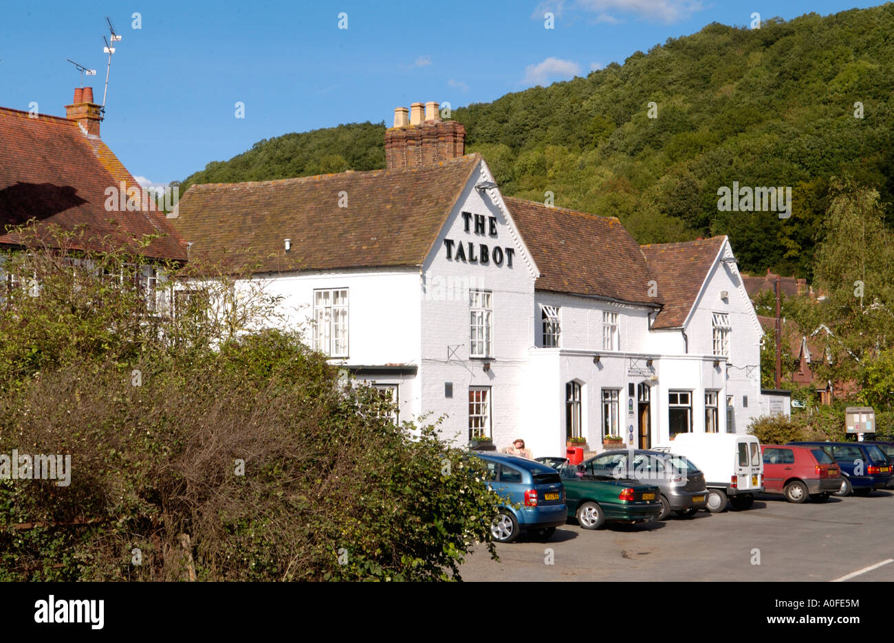 Talbot Knightwick Worcestershire England ein traditionelles Poststation aus dem späten 14. Jahrhundert Stockfoto