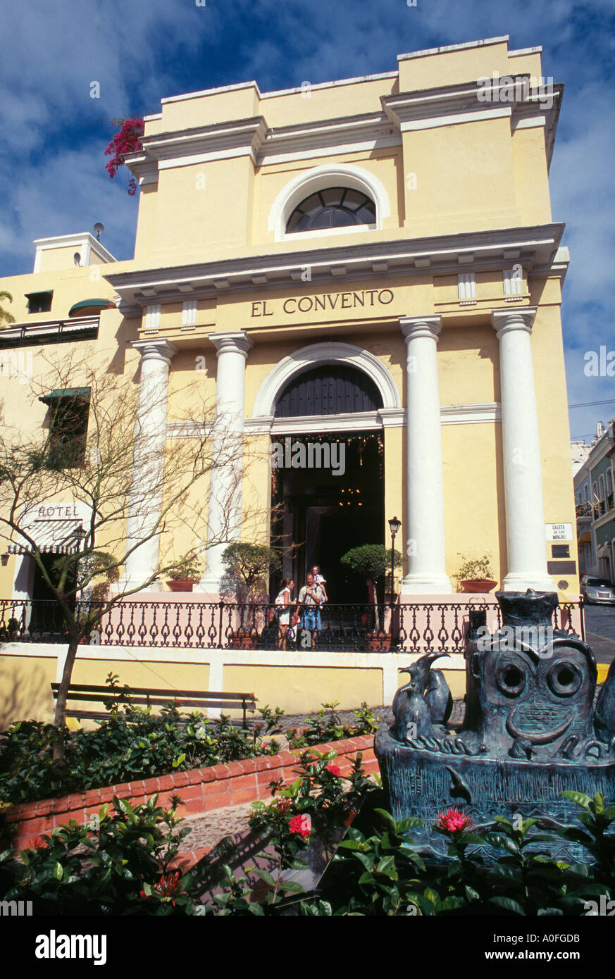 berühmte El Convento Hotel in Old San Juan Puerto Rico USA Stockfoto