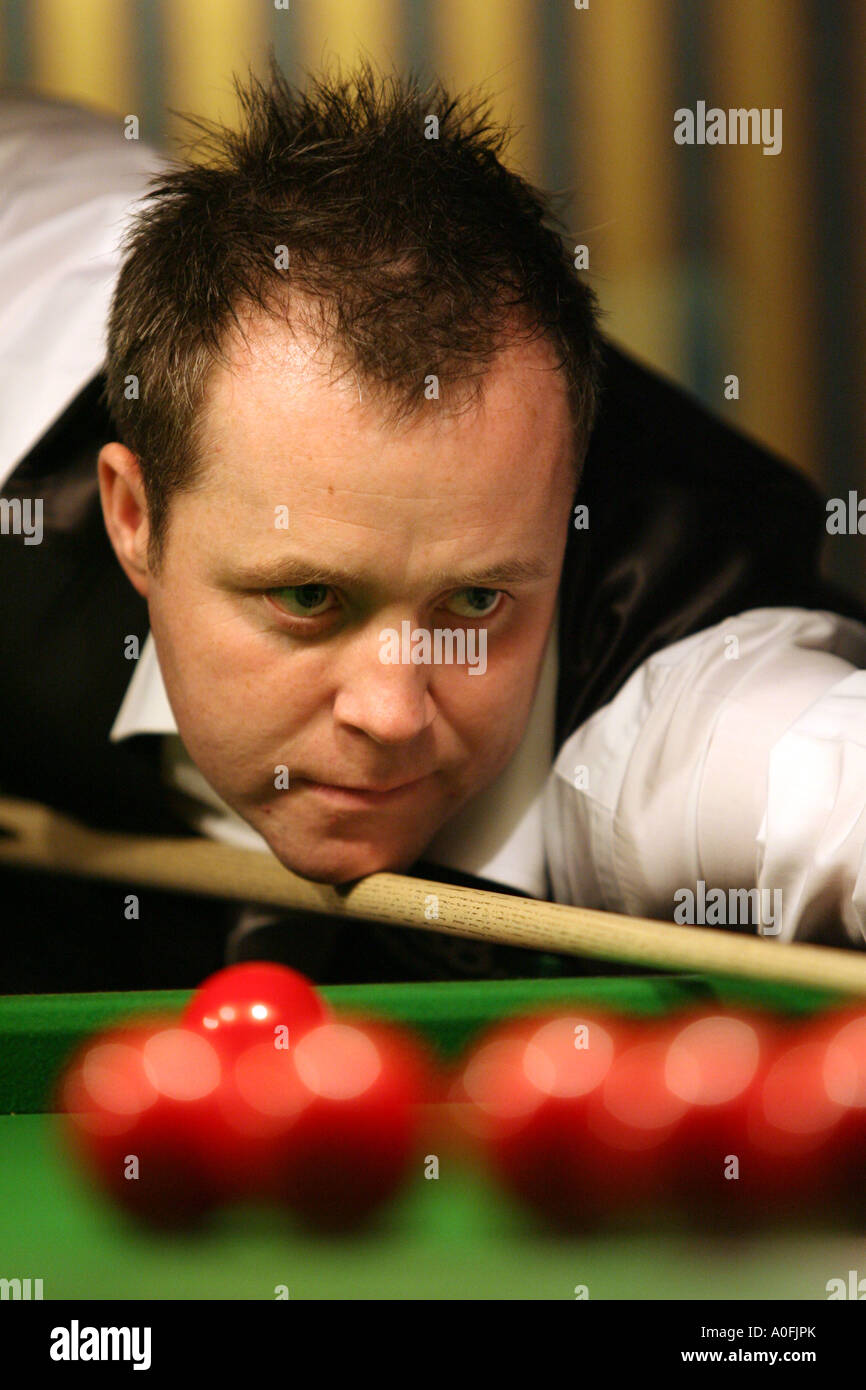 schottischer Snooker-Spieler John Higgins in Aktion Stockfoto