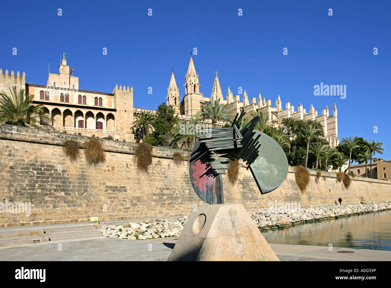Die Kathedrale von Palma Mallorca Spanien Stockfoto