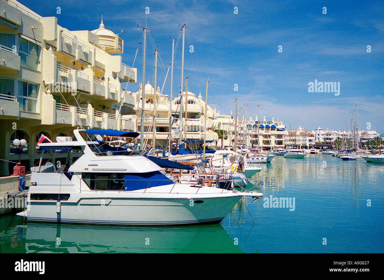 Benalmadena Puerto Deportivo Marina Costa Del Sol Spanien Stockfoto