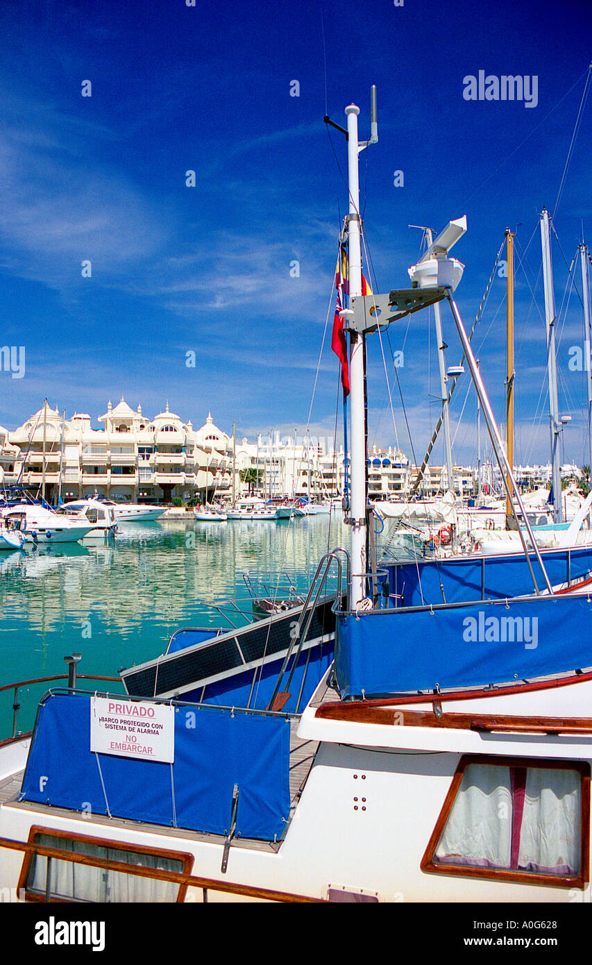 Benalmadena Puerto Deportivo Marina Costa Del Sol Spanien Stockfoto