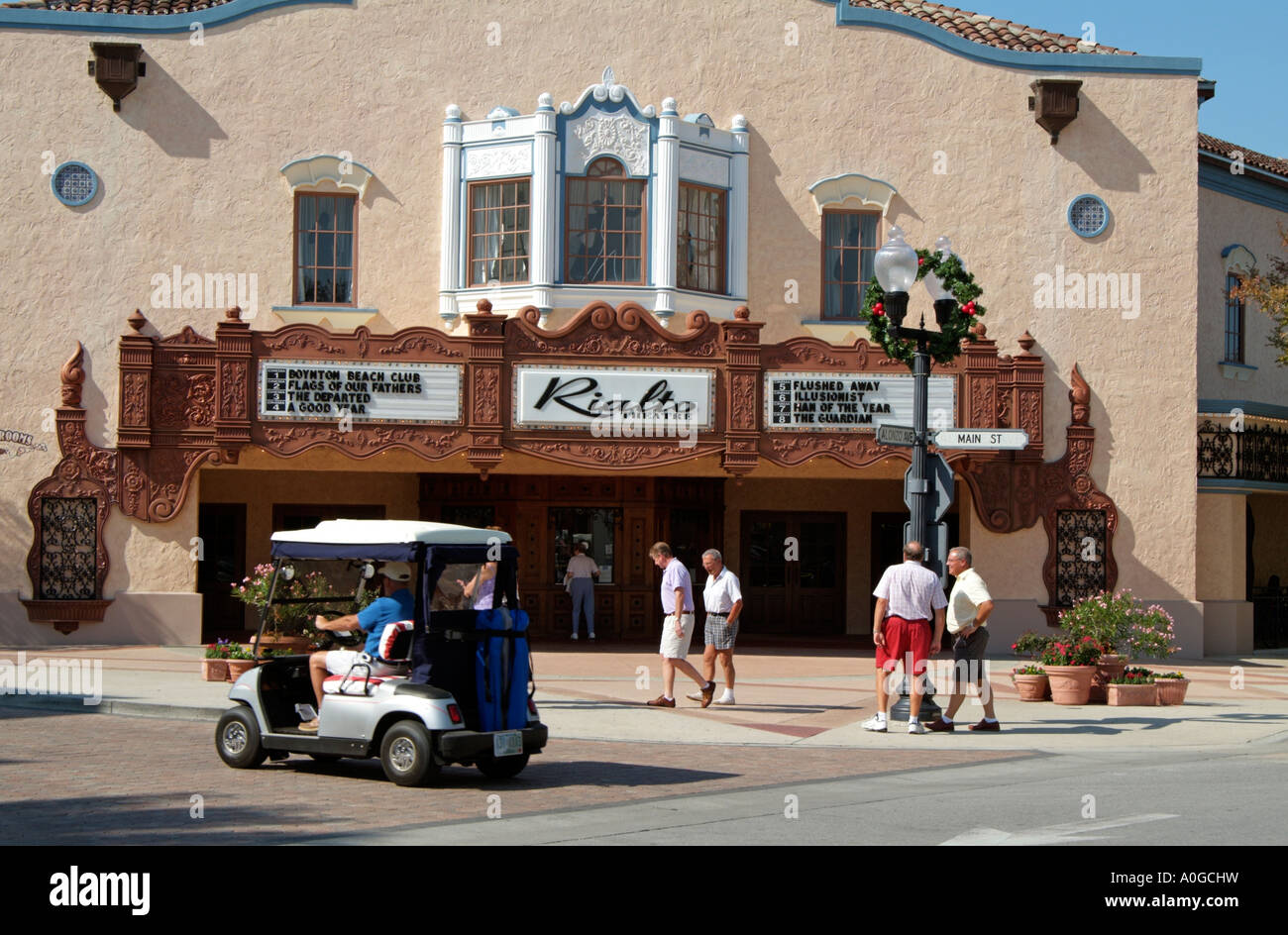 Das Rialto Kino auf Spanisch Springs Florida USA Stockfoto