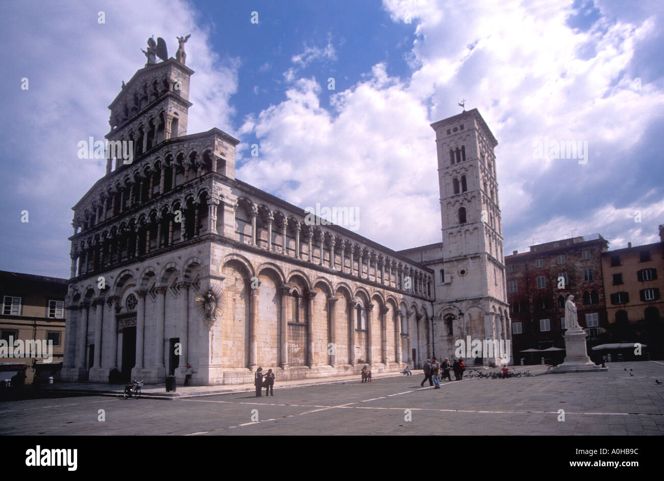 Kirche von San Michele Lucca Toskana Italien Europa Stockfoto