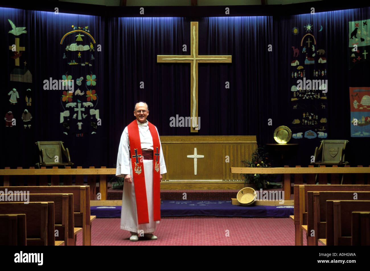 Iqaluit Kirche Stockfoto