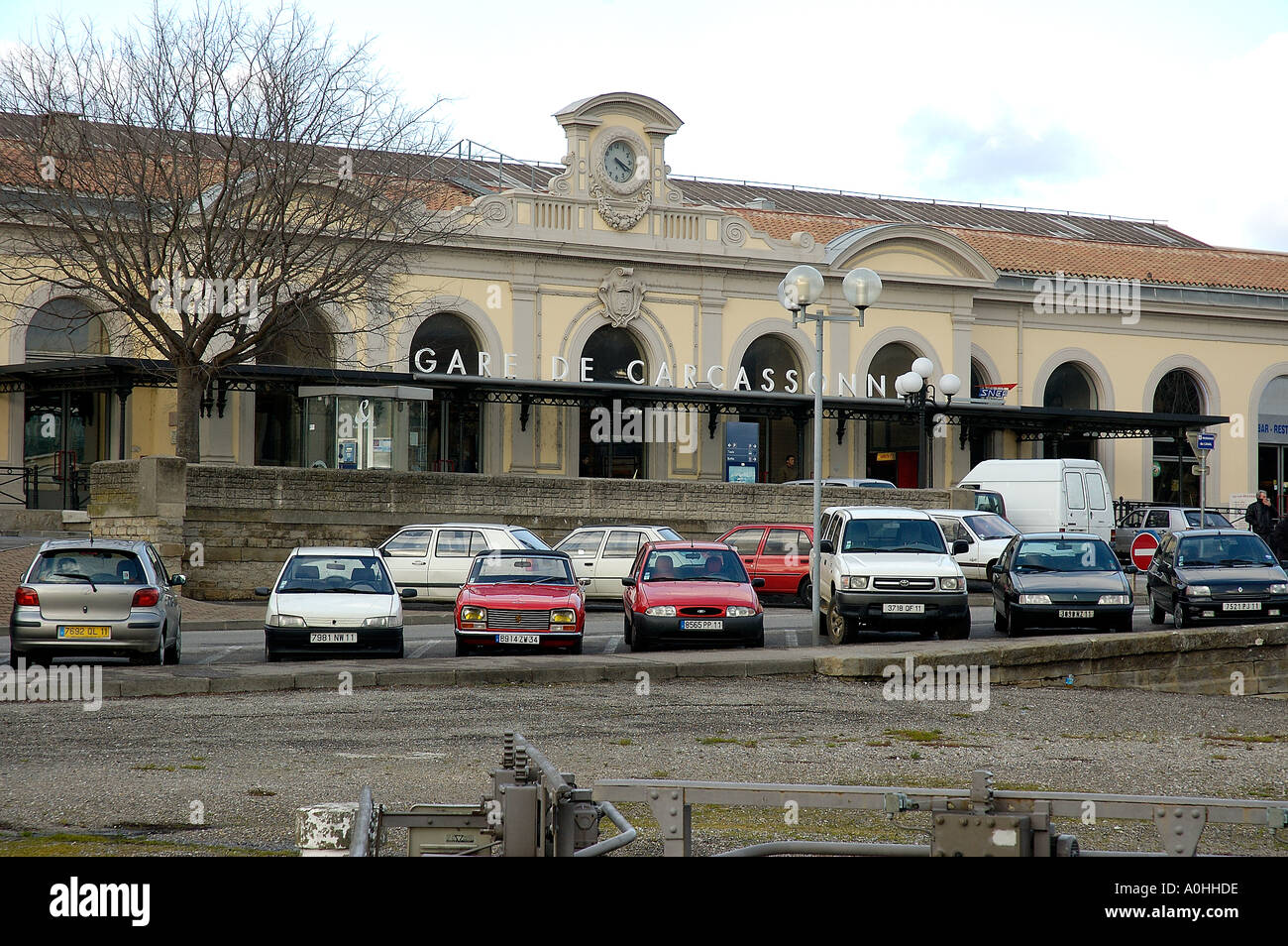 Gare de Carcassonne-Aude-Frankreich-Europa Stockfoto