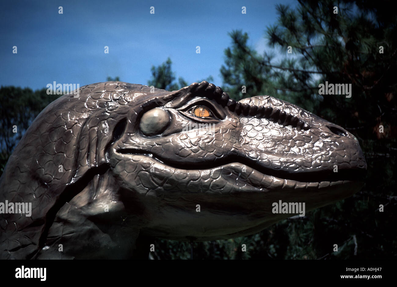 Krokodil-Statue Stockfoto