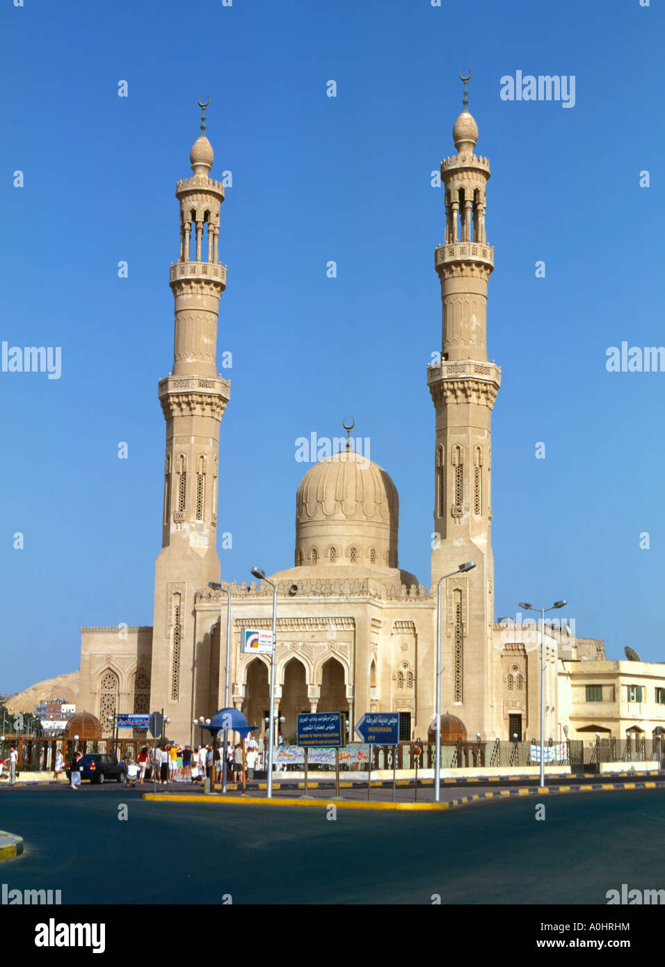 ABD EL Moniem Reyad Moschee in Hurghada Ägypten Stockfoto