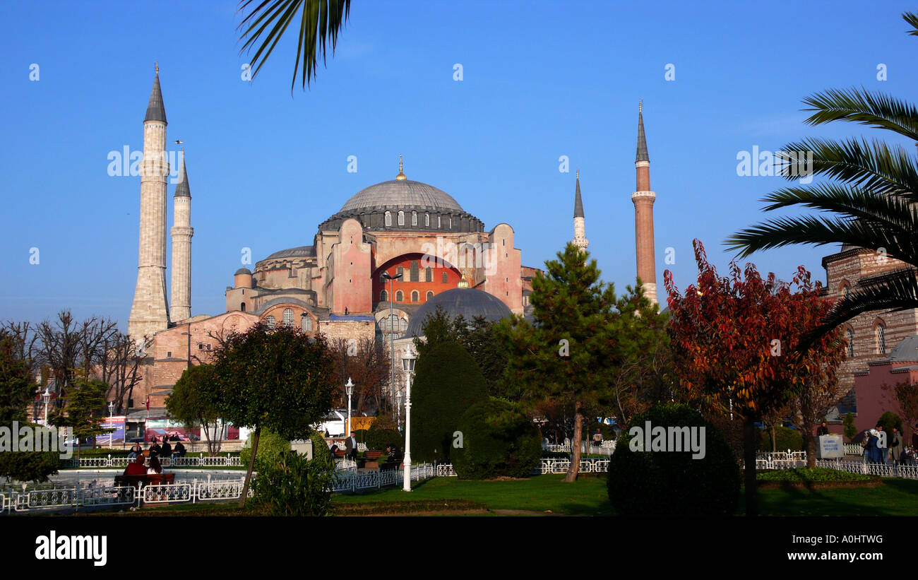 Istanbul Tourismus Saint Sophia Aya Sofya-Hagia Sofia Hagia Stockfoto