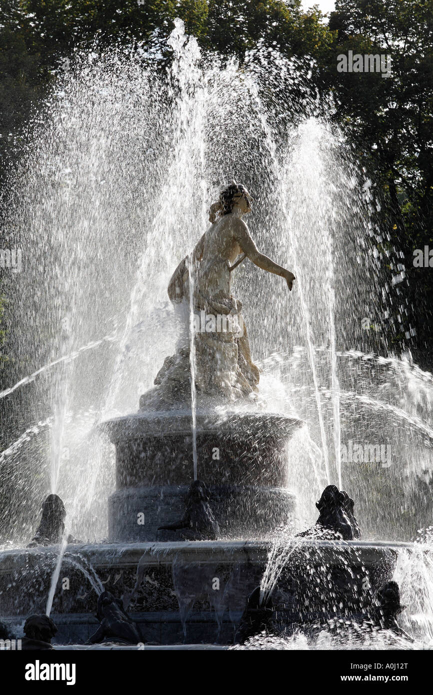Herrenchiemsee Palace Park am See Chiemsee, Oberbayern, Deutschland Stockfoto