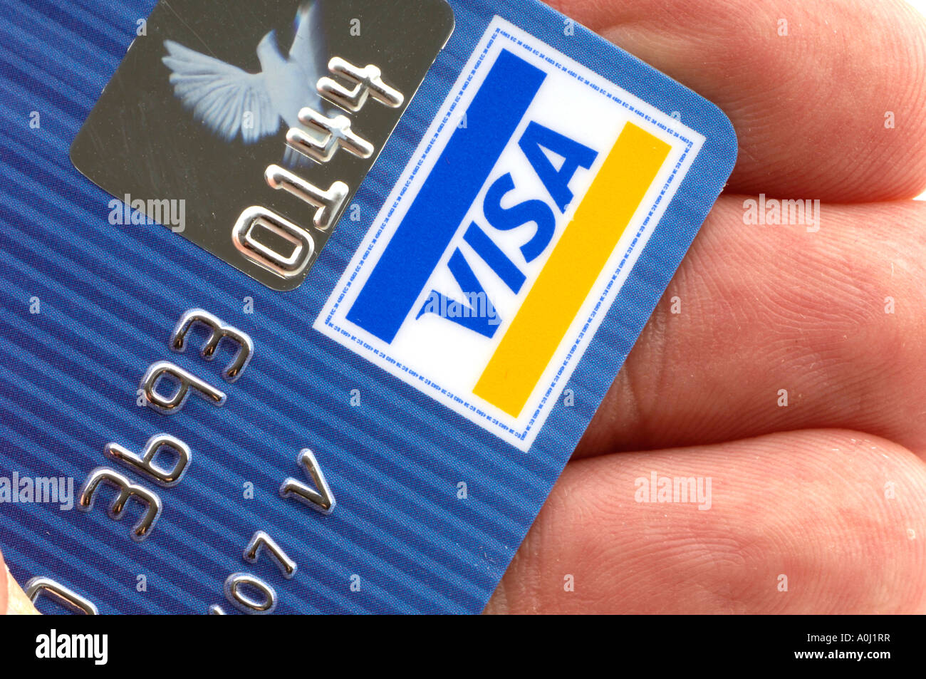 Kreditkarte VISA Stockfoto