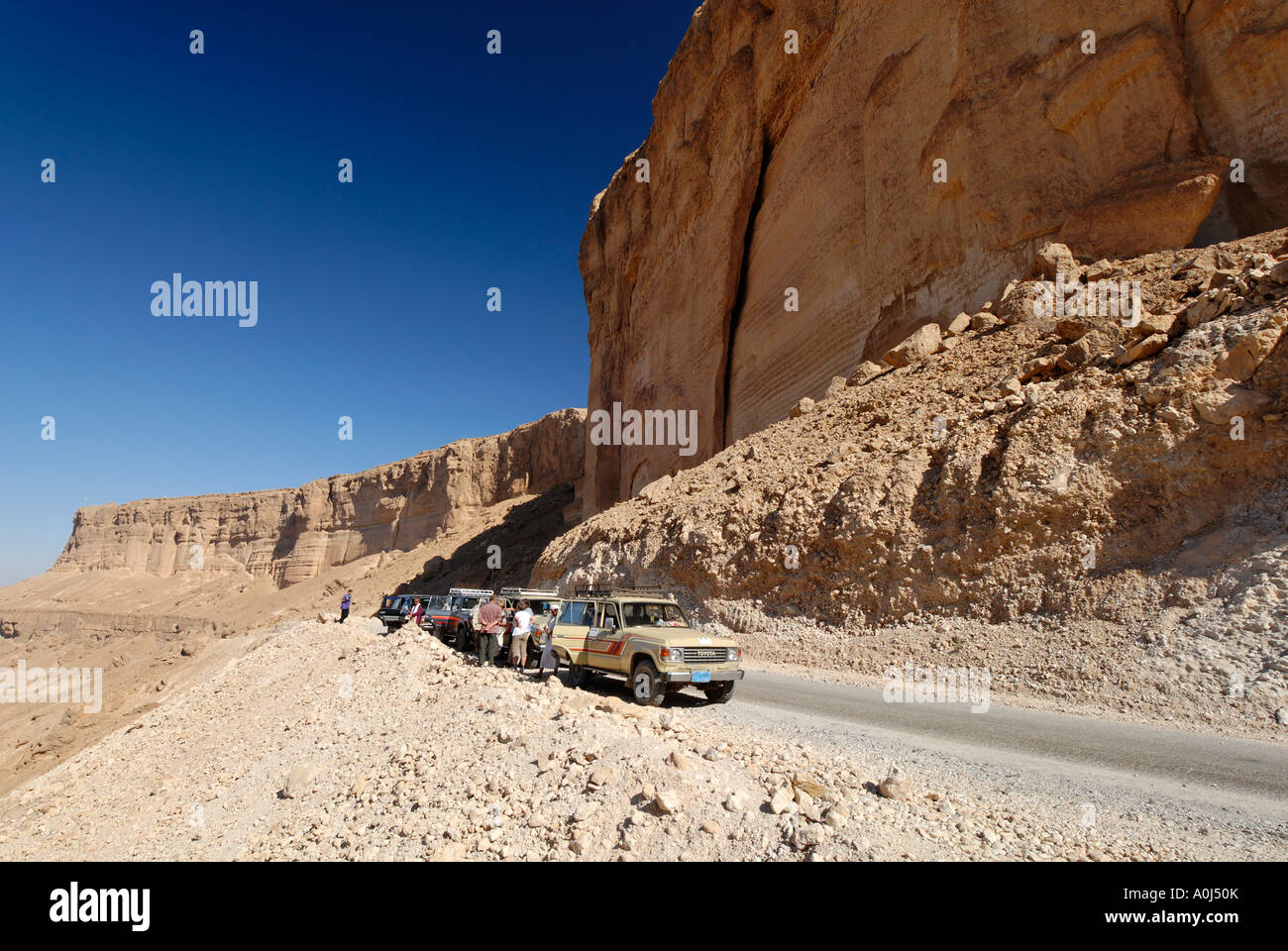 Dorf von Khaylla, Khaylah, Wadi Doan, Hadramaut, Jemen Stockfoto