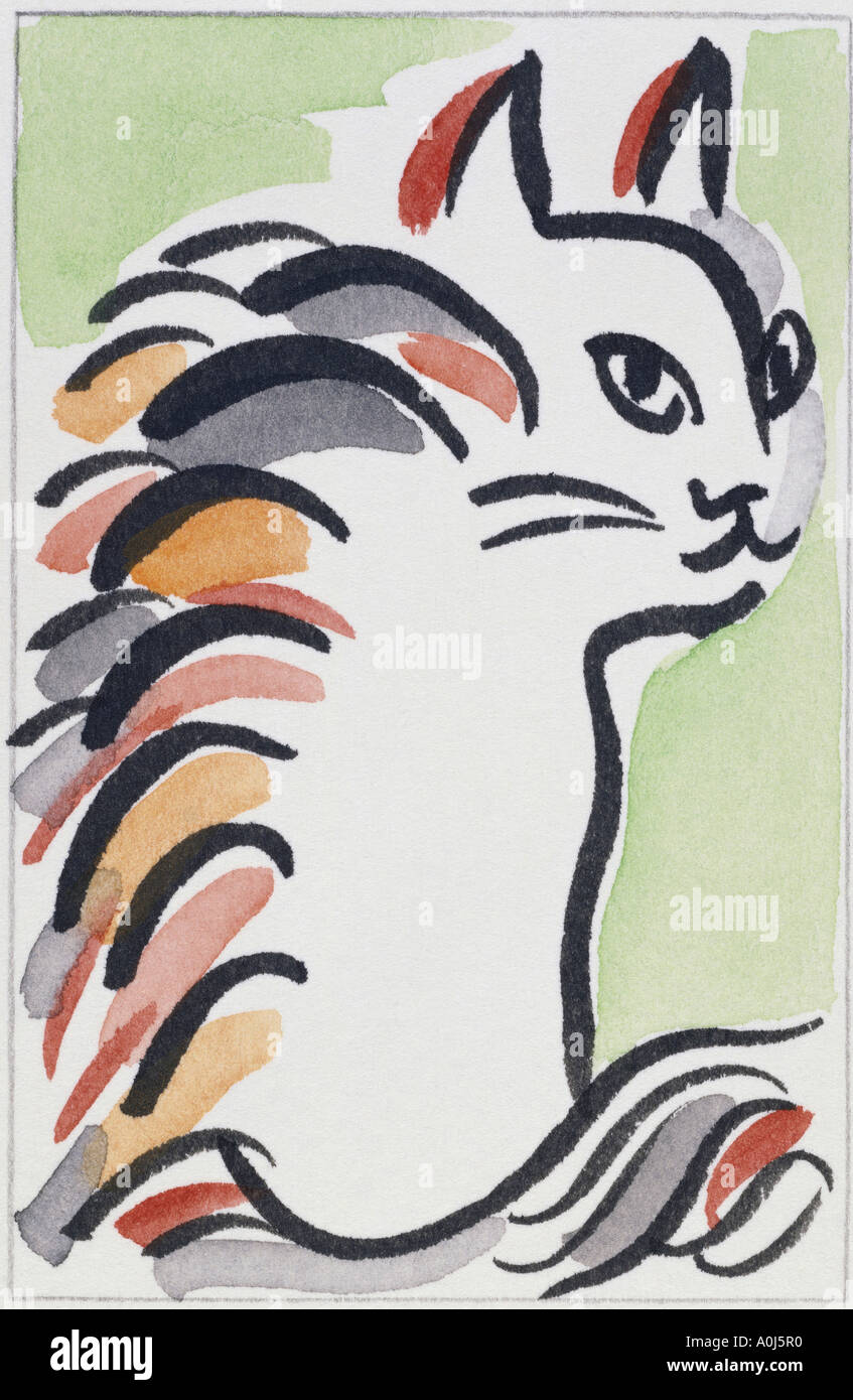 Katze XIII Diana Ong (chinesisch-amerikanische b.1940) Stockfoto