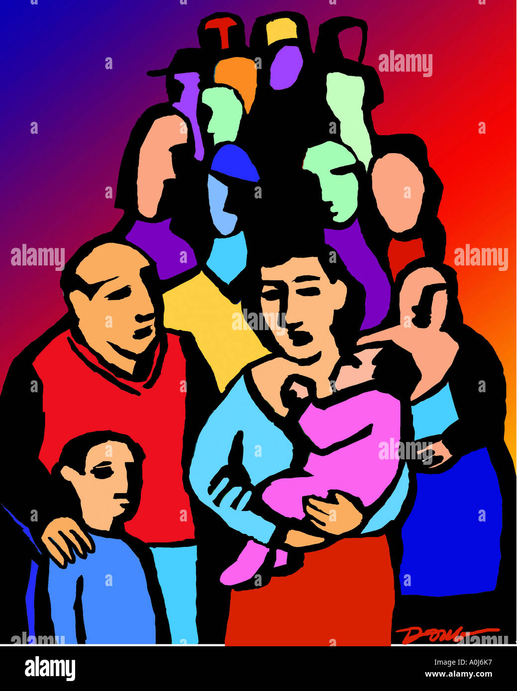 Exodus 2000 Diana Ong (b.1940/chinesisch-amerikanischen) Computergrafik Stockfoto