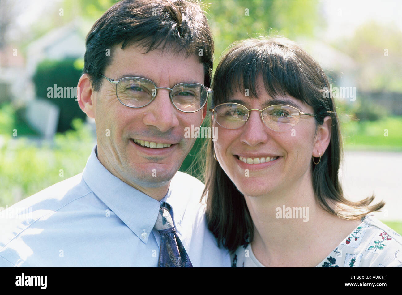 Porträt von ein paar Lächeln Stockfoto