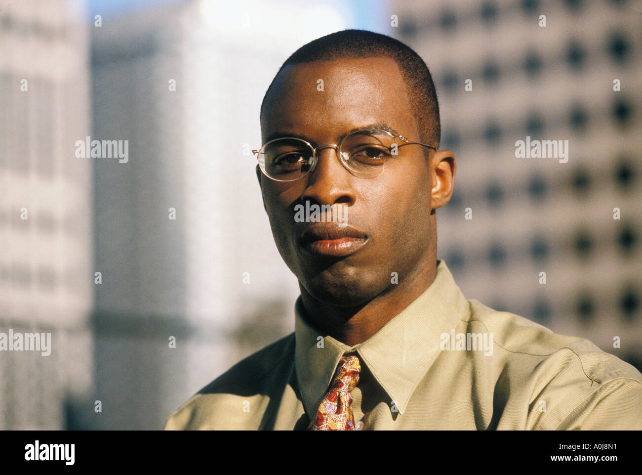 Closeup Portrait eines jungen Geschäftsmann Stockfoto
