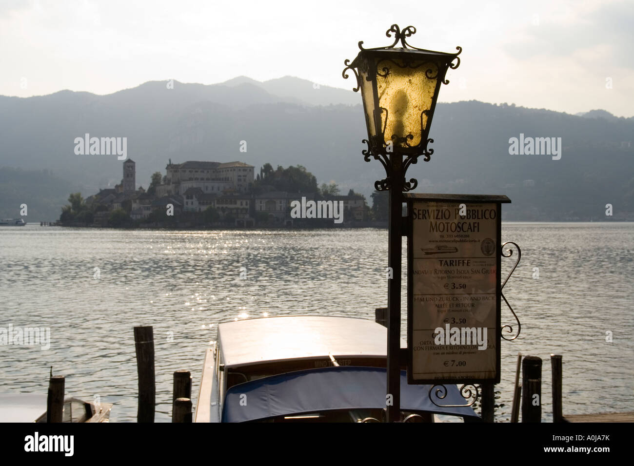 Orta San Giulio Lago Maggiore Piemont Piemonte Italien Stockfoto