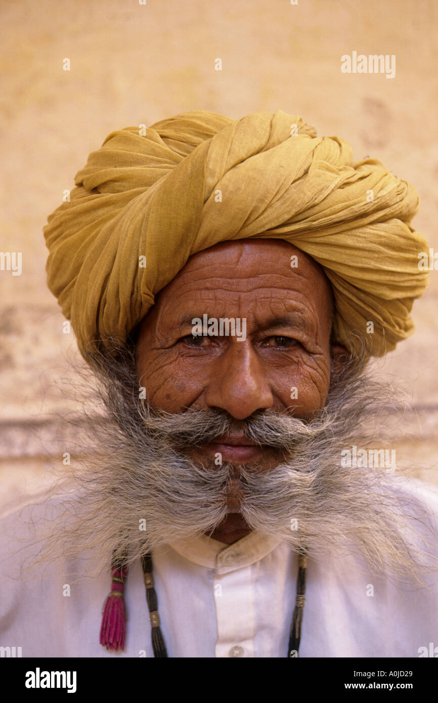 Indien-Jodhpur Rajasthani Porträt Stockfoto