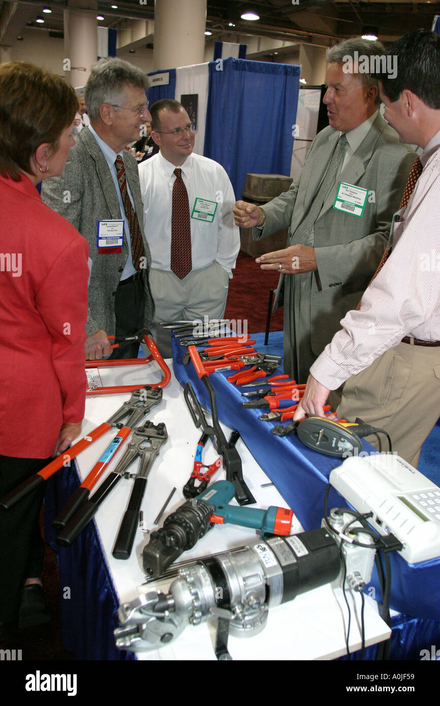 Ohio Lake Erie, Cuyahoga County, Cleveland Convention Center, Zentrum, Wire Expo, Handel, Währung, Geld, Besucher reisen Reise touristischer Tourismus landma Stockfoto
