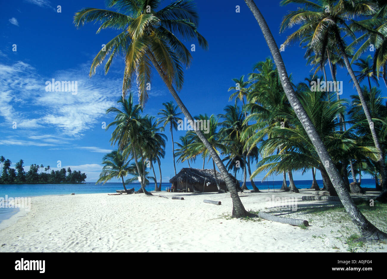 Tropische Insel San Blas Inseln in der Karibik Stockfoto