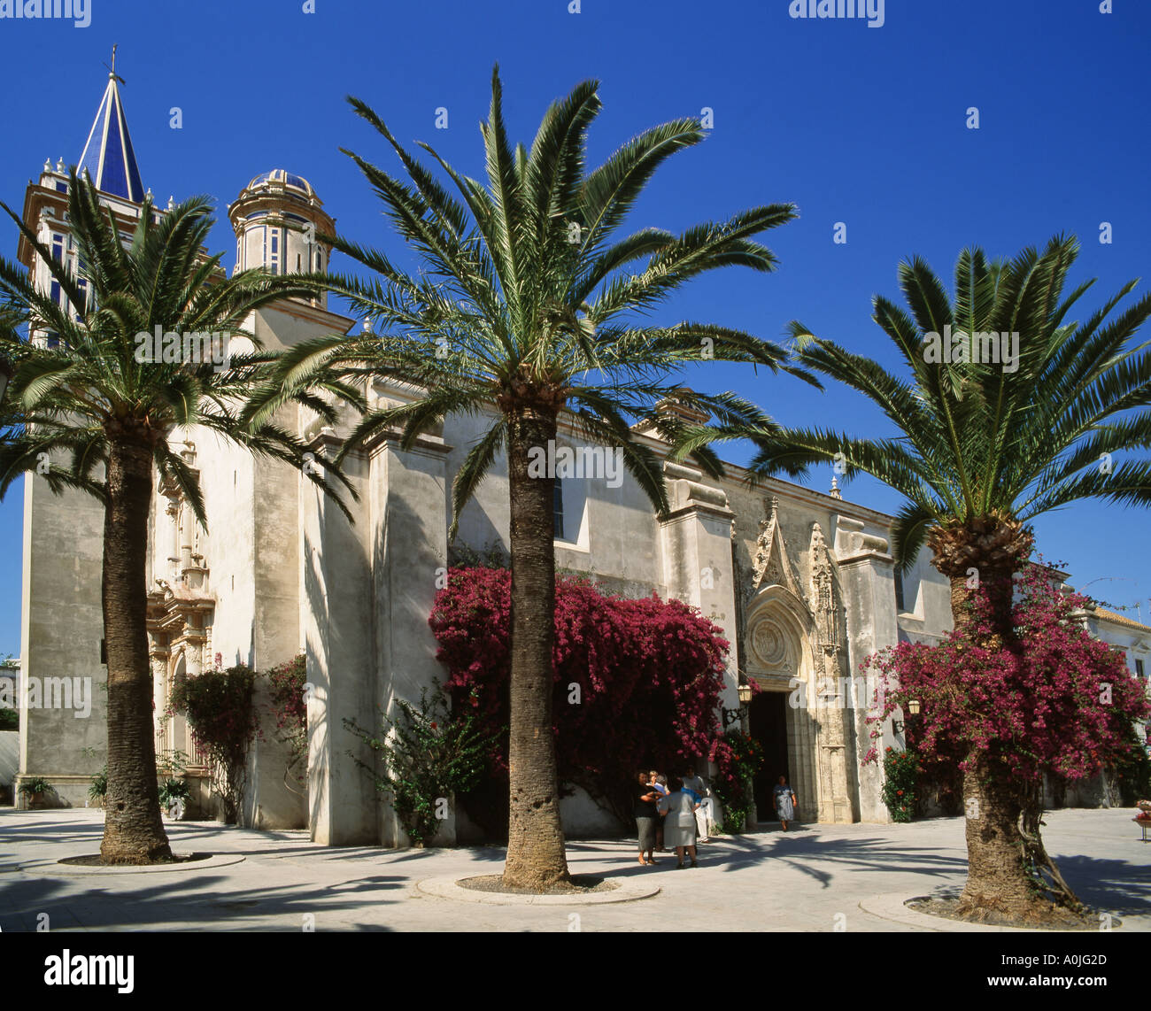Spanien Provinz Cadiz Costa De La Luz Chipiona Kirche Stockfoto