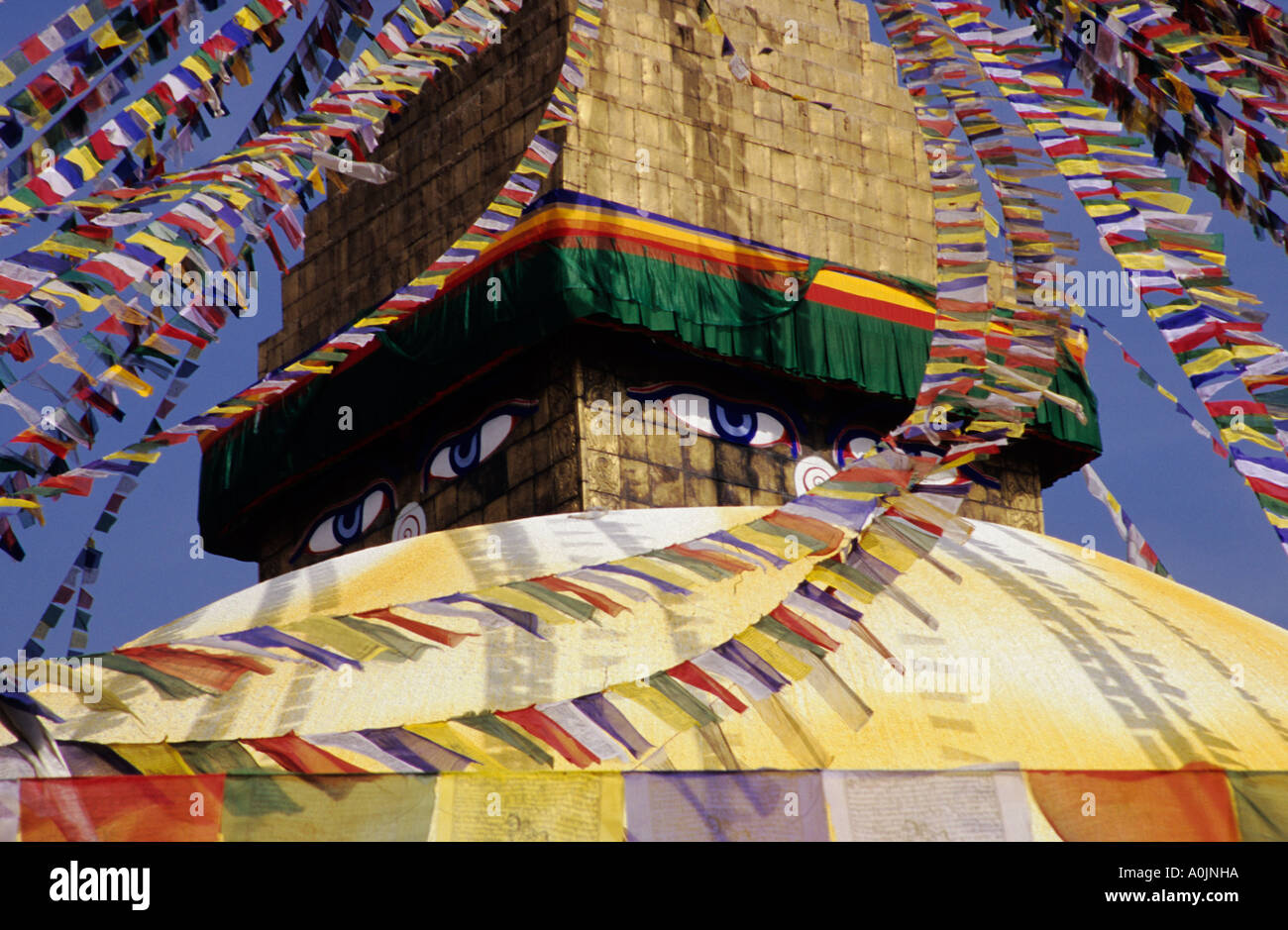 Bodhnath Stupa-Kathmandu-Nepal Stockfoto