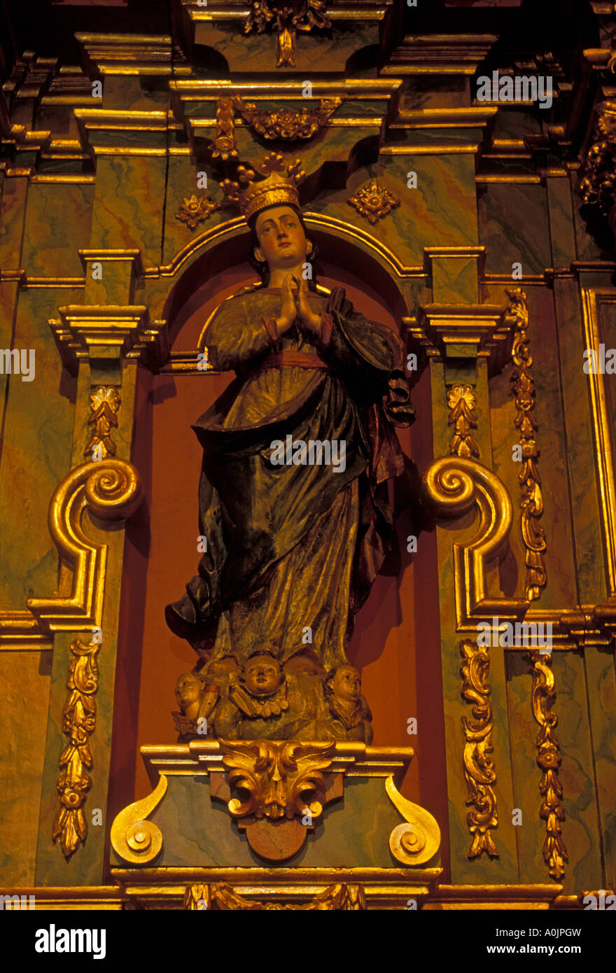 Detail, Altar, Mission San Francisco de Asis, Mission Dolores, San Francisco, Kalifornien Stockfoto