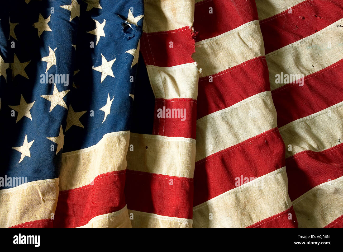 48 Staaten US-Flagge Stockfoto